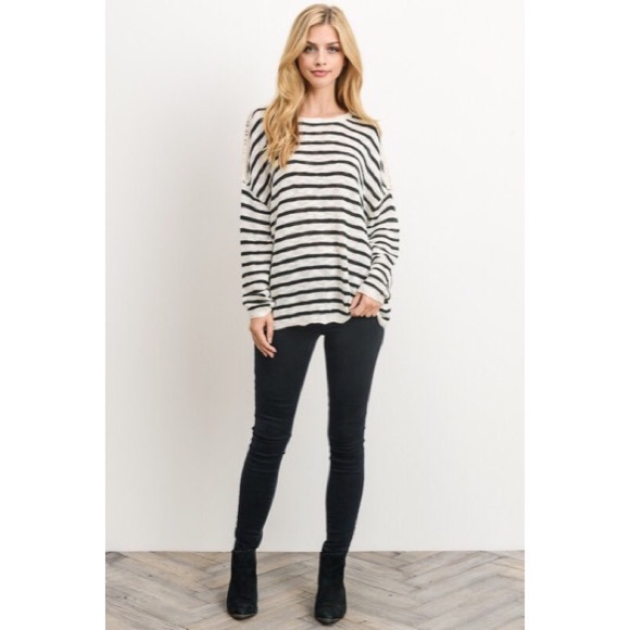 ANNABELLE Lightweight Striped Sweater - Picture 5 of 5